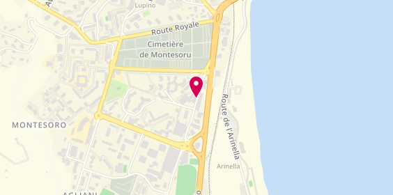 Plan de Les Tontons Burger, 452 avenue Sampiero Corso, 20600 Bastia