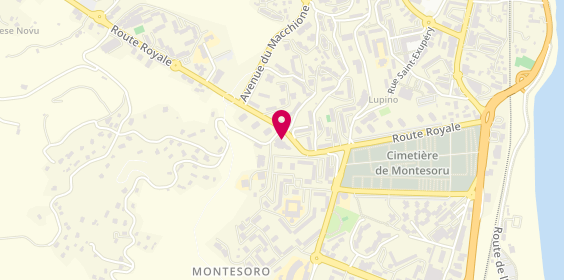 Plan de Carrefour Contact, Route Royale Montesoro, 20600 Bastia