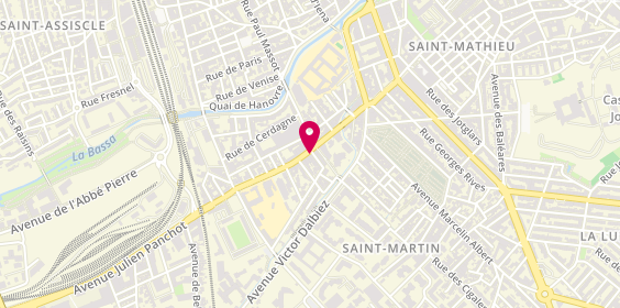 Plan de Carrefour City, 21 avenue Julien Panchot, 66000 Perpignan