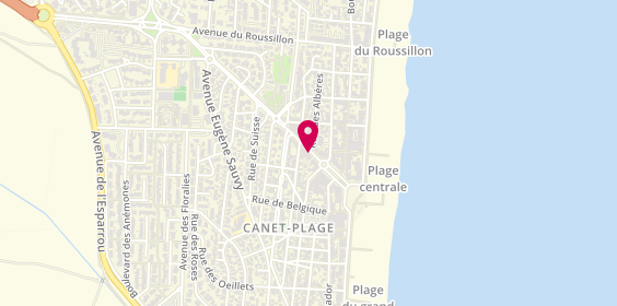 Plan de Mister Hitsh, 11 avenue de la Méditerranée, 66140 Canet-en-Roussillon