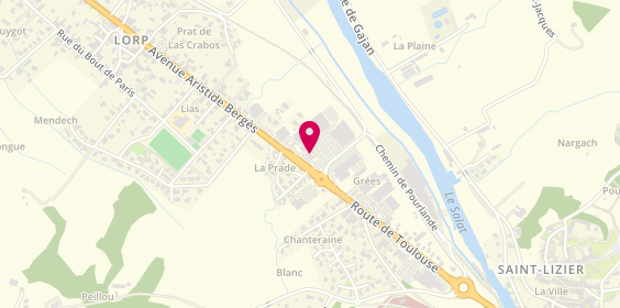 Plan de McDonald's Saint-Lizier, Route de Toulouse, 09190 Saint-Lizier