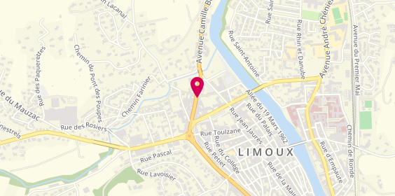 Plan de Pizza Shop, 16 Route de Carcassonne, 11300 Limoux