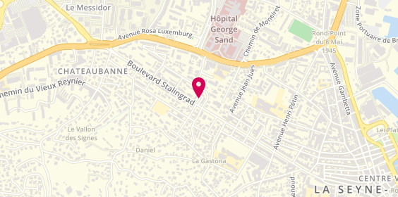 Plan de Fanny Pizza, Square Etienne Gueirard, 83500 La Seyne-sur-Mer