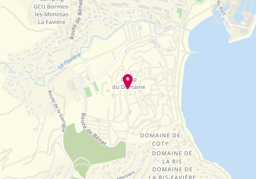 Plan de MINARD Johann, 2581 Route Bénat, 83230 Bormes-les-Mimosas
