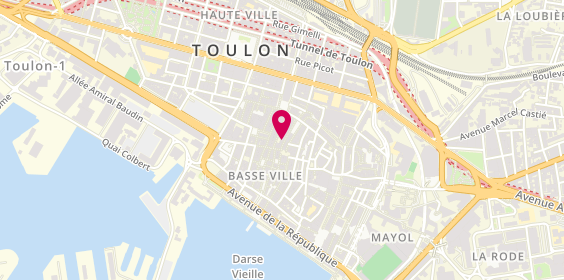 Plan de Côté terrasses toulon, 13 Rue Richard Andrieu, 83000 Toulon