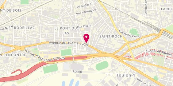 Plan de Le Bosphore, 122 avenue du 15e Corps, 83200 Toulon
