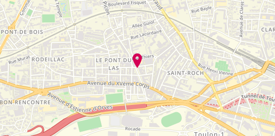 Plan de Chez Evsen, 18 Place Martin Bidoure, 83200 Toulon