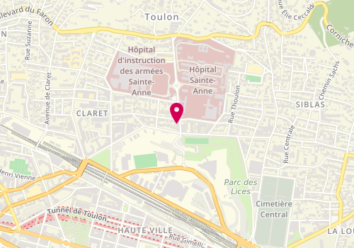 Plan de Sandwicherie St Anne, 33 Boulevard Sainte-Anne, 83000 Toulon