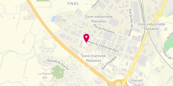Plan de Brasserie Plaisance, 29 avenue du Champ de Mars, 11100 Narbonne