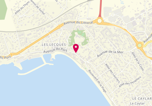 Plan de Les fratés, 18 avenue du Port, 83270 Saint-Cyr-sur-Mer