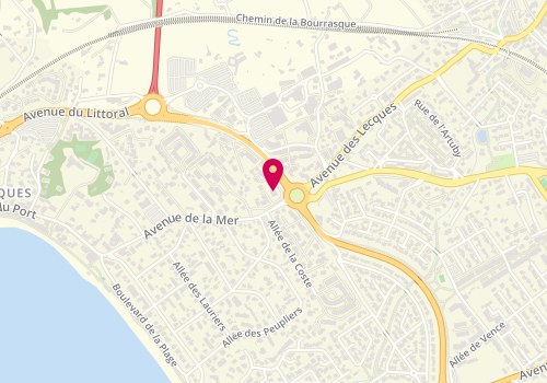 Plan de Mc Donald's, Lotissement Les Cyclades avenue de la Mer, 83270 Saint-Cyr-sur-Mer