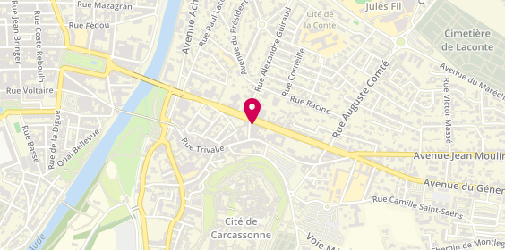 Plan de Tacos'n Pizza, 38 avenue du Général Leclerc, 11000 Carcassonne