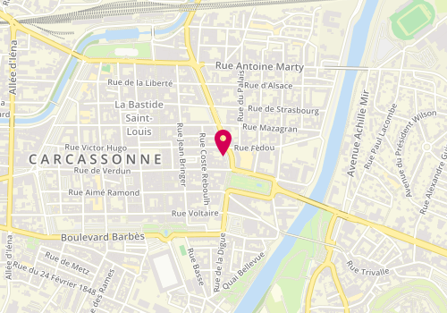Plan de Le Casablanca, 19 Boulevard Jean Jaurès, 11000 Carcassonne
