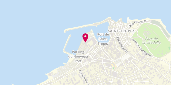 Plan de Le Gandhi, Parking de Nouveau Port
3 allée du Quai de l'Epi, 83990 Saint-Tropez