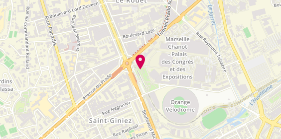 Plan de La Cabanne Marseillaise, 1 Boulevard Michelet, 13008 Marseille