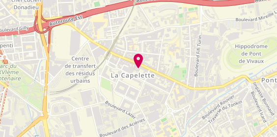 Plan de O Pasta - Sud, 152 avenue de la Capelette, 13010 Marseille