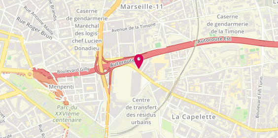 Plan de L’avenue, 65 avenue de la Capelette, 13010 Marseille