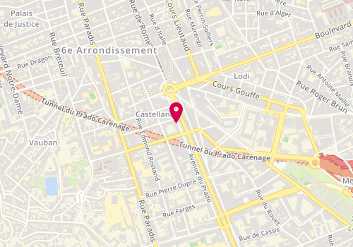 Plan de Planet Sushi, 22 avenue du Prado, 13006 Marseille