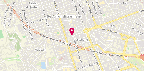 Plan de Aux Delices de l'Orient, 16 Rue Louis Maurel, 13006 Marseille