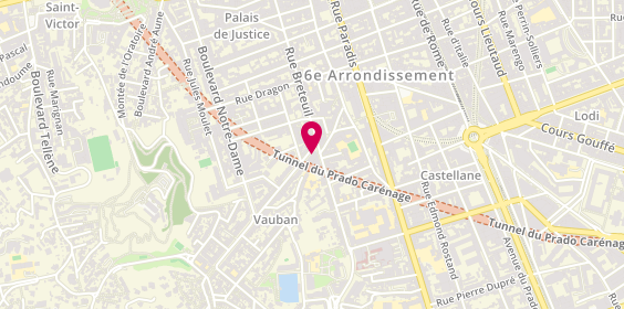 Plan de Bagelerie Marseillaise & coffee, 7 Boulevard Vauban, 13006 Marseille