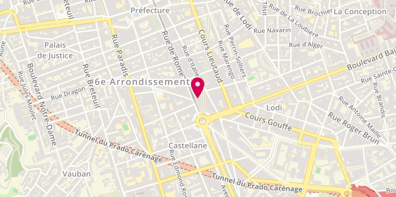 Plan de Mcdonald's, Rue de Rome 211-213, 13006 Marseille