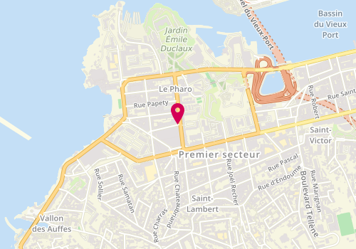 Plan de Le Petit Gourmand, 6857 avenue Pasteur, 13007 Marseille