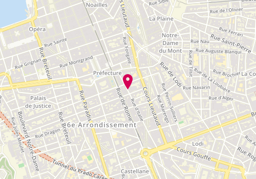 Plan de Sushi Resto, 27 B Rue d'Italie, 13006 Marseille