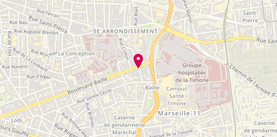 Plan de Corner Baille, 262 Boulevard Baille, 13005 Marseille