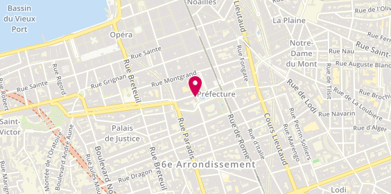 Plan de Dubble Marseille Préfecture | Healthy Food, 2 place de la Préfecture, 13006 Marseille