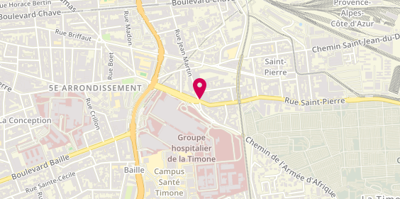 Plan de Les 3 Soeurs, 75 Rue Jean Martin, 13005 Marseille