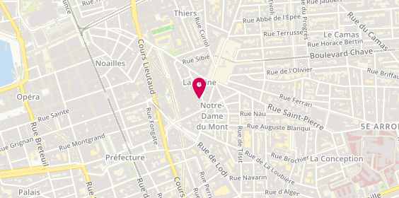 Plan de Pizza Enervée, 42 Rue des 3 Rois, 13006 Marseille