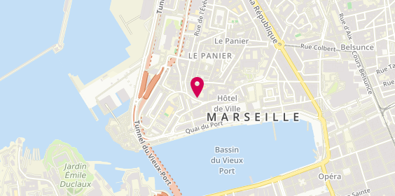 Plan de Le Bistro du Panier, 58 Rue Caisserie, 13002 Marseille