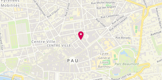Plan de Chez Zoé, 14 Rue Samonzet, 64000 Pau