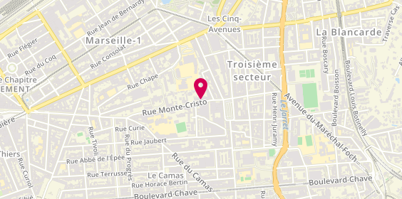 Plan de Carrefour City, 75 Rue Monte Cristo, 13004 Marseille
