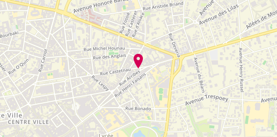 Plan de Au Bonheur d'Anis, 11 Rue Castetnau, 64000 Pau