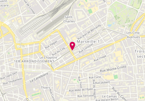 Plan de Pizza 13, 28 Boulevard Longchamp, 13001 Marseille