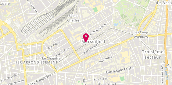 Plan de L'Oasis Marseillais, 65 Boulevard Longchamp, 13001 Marseille