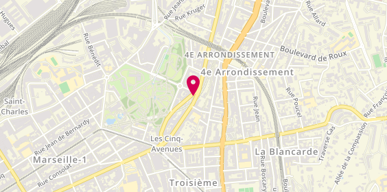 Plan de La Rôtisserie des Chartreux, 61 avenue des Chartreux, 13004 Marseille