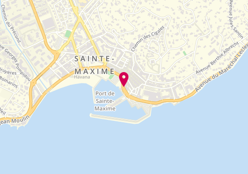 Plan de La Tarte Tropézienne, 112 Avenue Charles de Gaulle, 83120 Sainte-Maxime