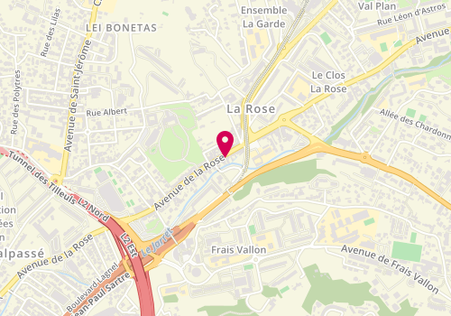 Plan de Pizza Lol, 170 avenue de la Rose, 13013 Marseille