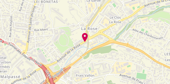Plan de Cafe Amis, 188 Avenue de la Rose, 13013 Marseille
