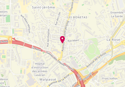 Plan de ORAHA FOUAD Marcos, 45 Avenue Saint Jerome, 13013 Marseille