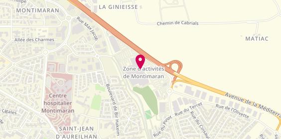 Plan de Pizzatom, Zone Aménagement de Montimaran Centre Commercial Leclerc, 34500 Béziers