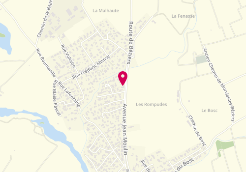Plan de Pizza Fifi et Jacques, 715 avenue des Rompudes, 34490 Lignan-sur-Orb