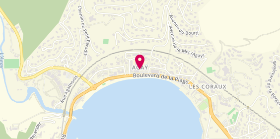 Plan de La Bulle, Entre la Poste et la Société Générale
530 Boulevard de la Plage, 83700 Saint-Raphaël