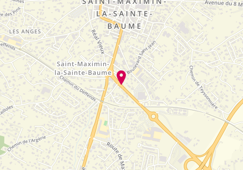 Plan de Le K, Centre Commercial le Cedre Route Nationale 7, 83470 Saint-Maximin-la-Sainte-Baume