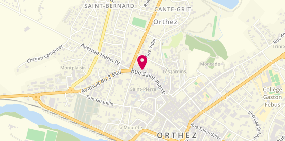 Plan de Chez Cabeillou, 52 Rue Saint-Pierre, 64300 Orthez