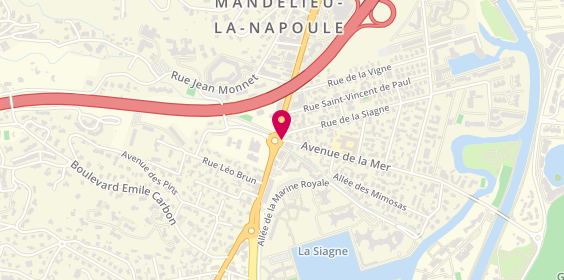 Plan de Le Robinson, 6 avenue de la Mer, 06210 Mandelieu-la-Napoule