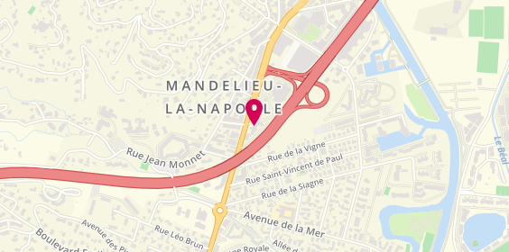 Plan de Chicken World and tacos Mandelieu, 322 avenue de Cannes, 06210 Mandelieu-la-Napoule