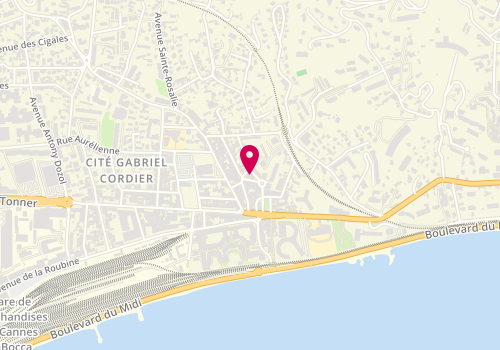 Plan de Mf Glaces, Residence le Vert Bosquet
10 Rue du Bosquet, 06150 Cannes